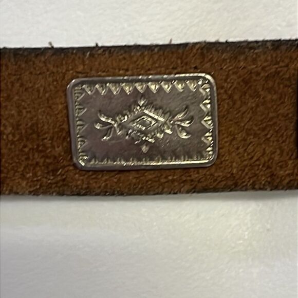 Brazos Joe Belt Co. Nocana, Texas, USA Thin Concho Belt Silver-Tone Hardware 30 main image 7